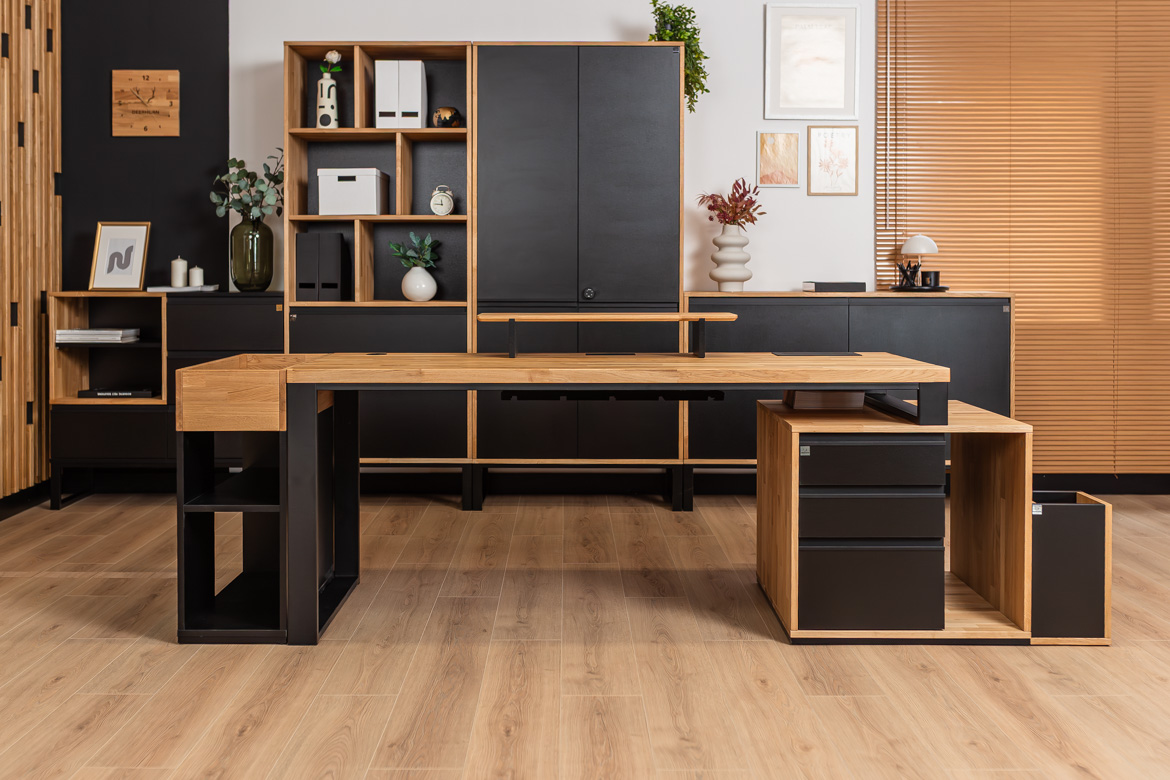 biurko-do-home-office-z-kontenerkiem-i miejscem-na-dokumenty biurko do home office z kontenerkiem i miejscem na dokumenty