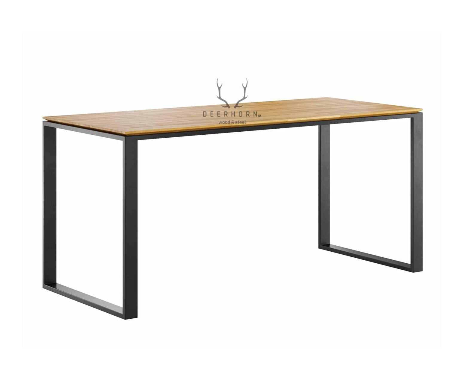 stůl s dřevěnou deskou Podkrovní psací stůl s dřevěnou deskou