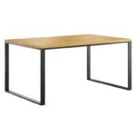 Dvojitý psací stůl s dřevěnou deskou 160x100cm