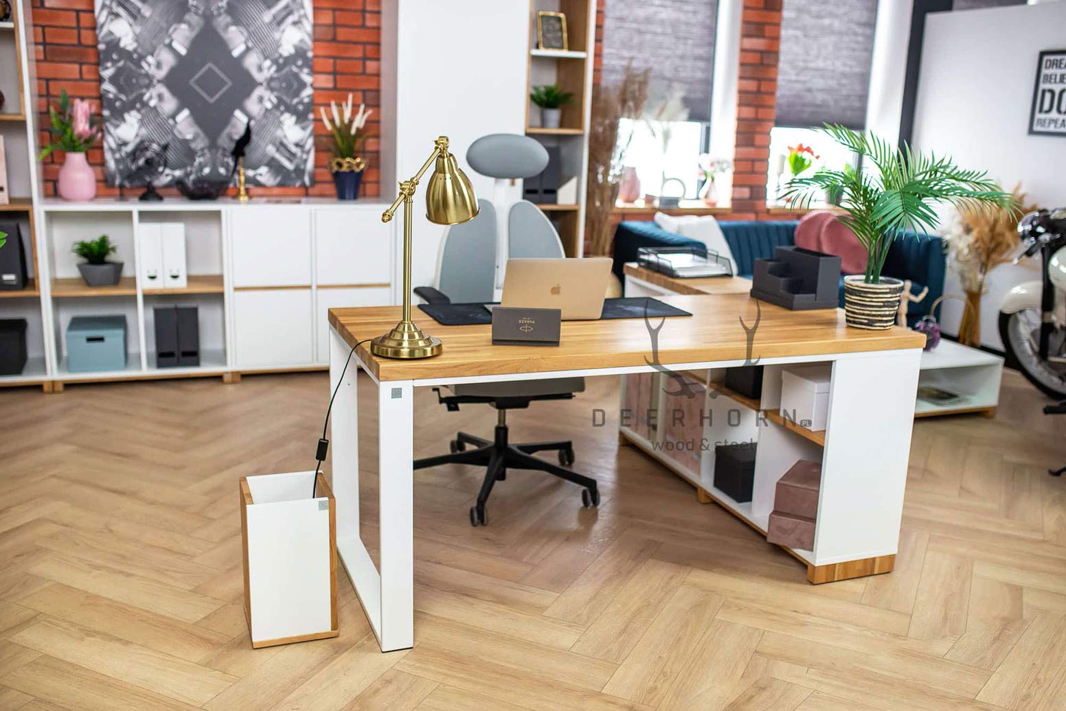 desk_dab_loft_Scandinavian dubový loftový stůl skandinávský
