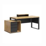 Psací stůl s horní deskou monitoru loft industrial premium
