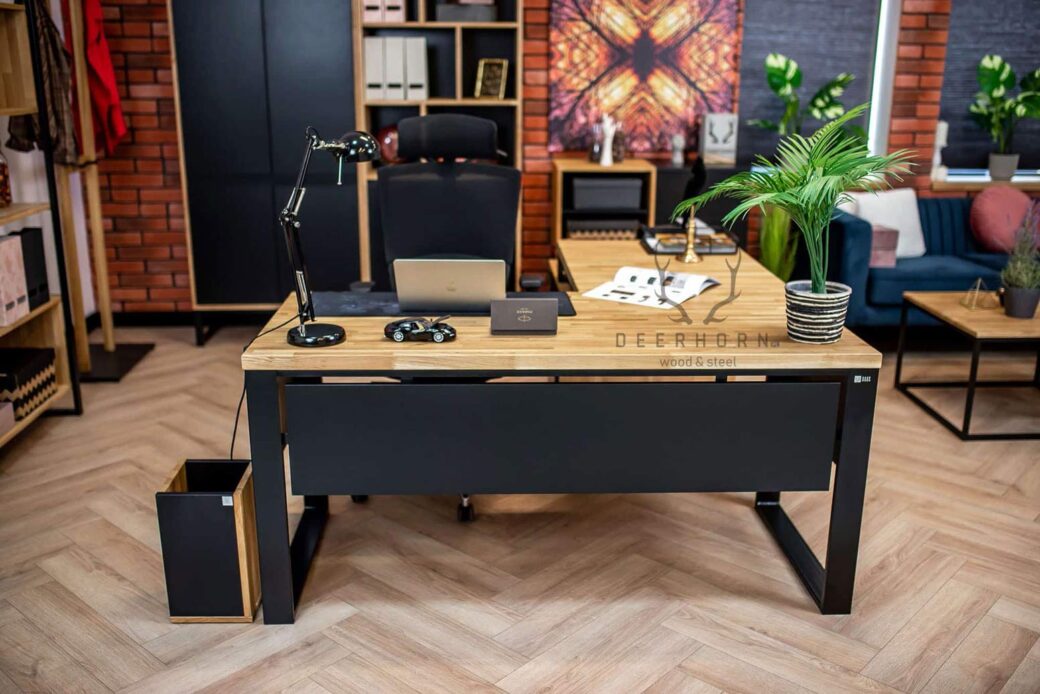 Rohový psací stůl Loft z kolekce Loft Office Plus od společnosti Deerhorn