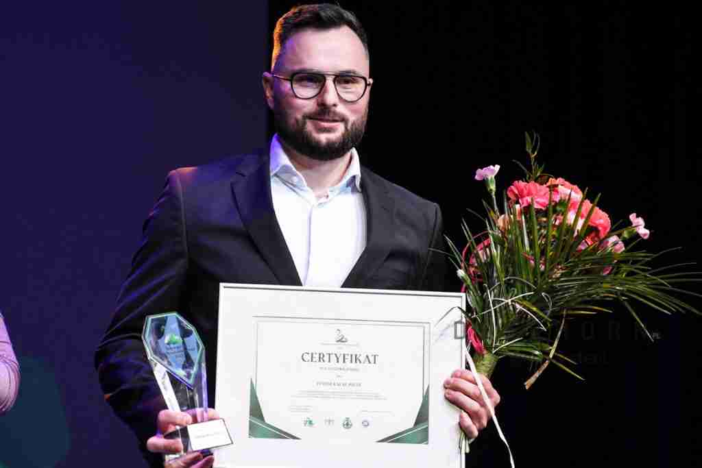 Rafał Pikul s certifikátem „Biłgorajské sítě podnikání“