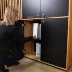 szafa z przegrodami na segregatory