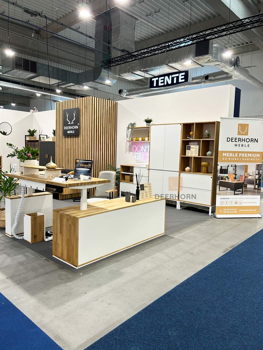 bílý kancelářský nábytek Ptak Warsaw Expo