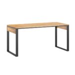Dubový minimalistický stůl černý