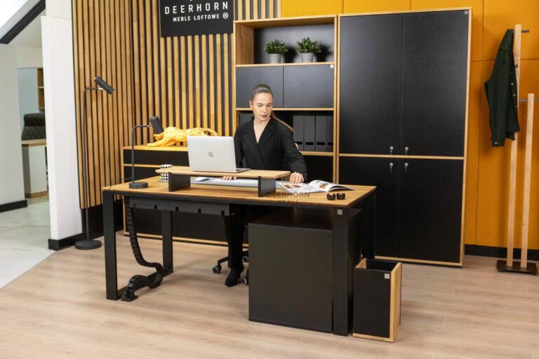 černý kancelářský nábytek pro moderní kancelář
