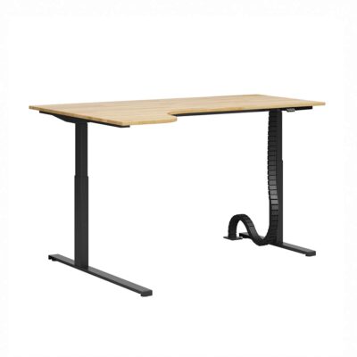 Zvýšený kancelářský stůl s tvarovanou deskou