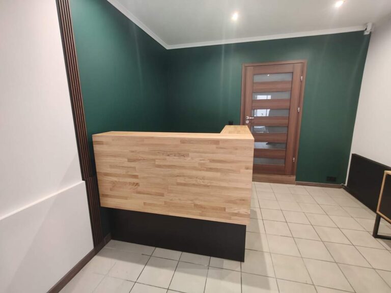 Recepční pult pro advokátní kancelář v Żorách u Rybniku
