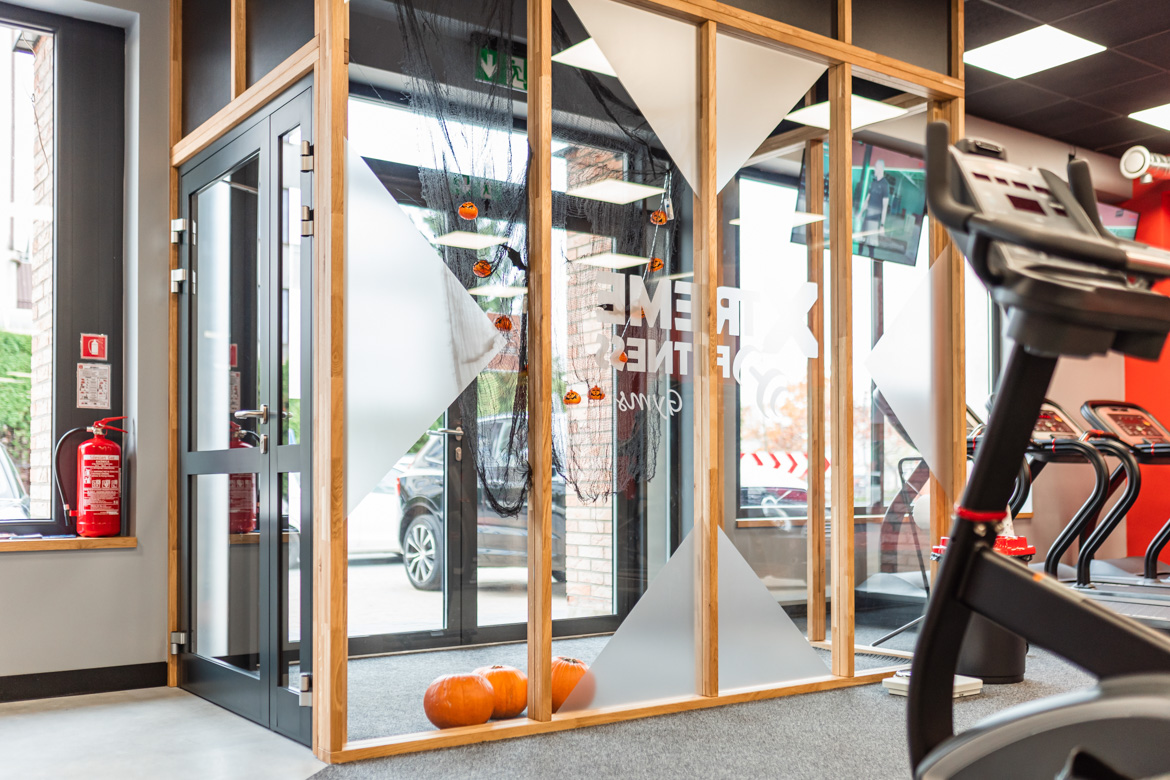 Vstupní hala fitness klub tělocvična