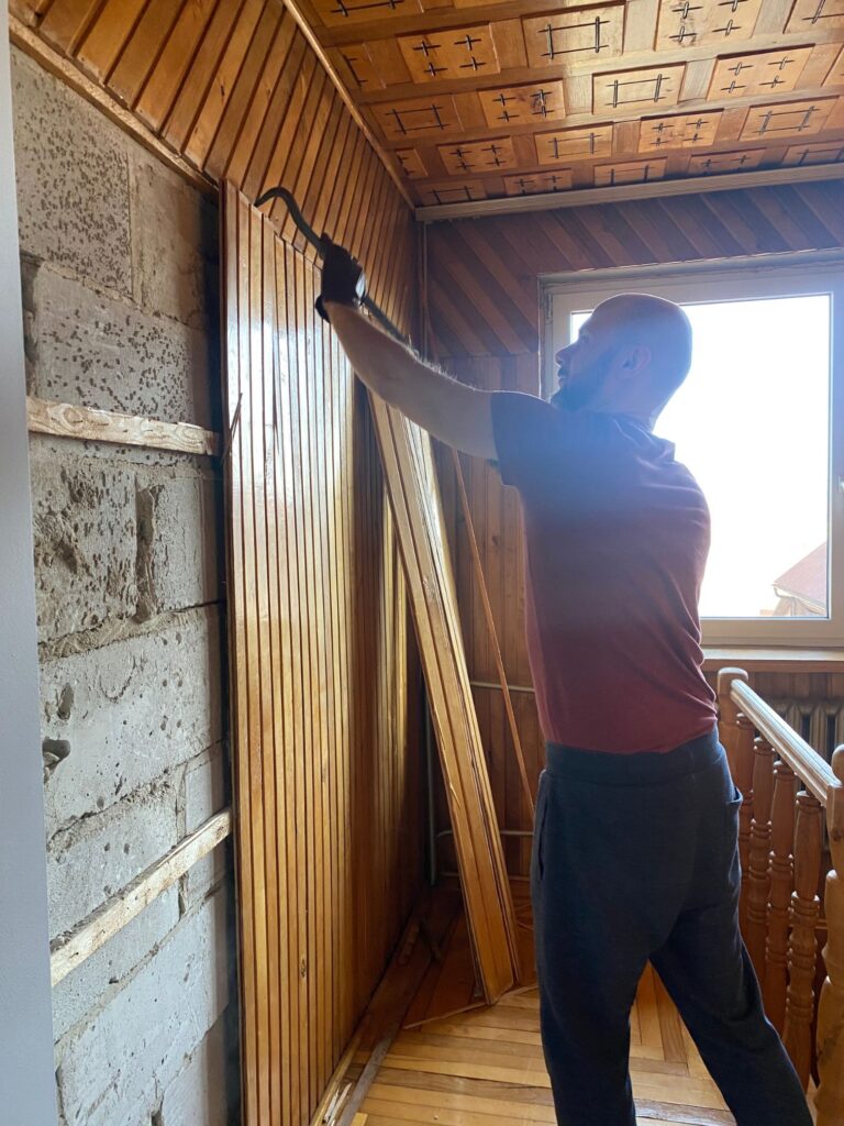 schodiště před úpravou