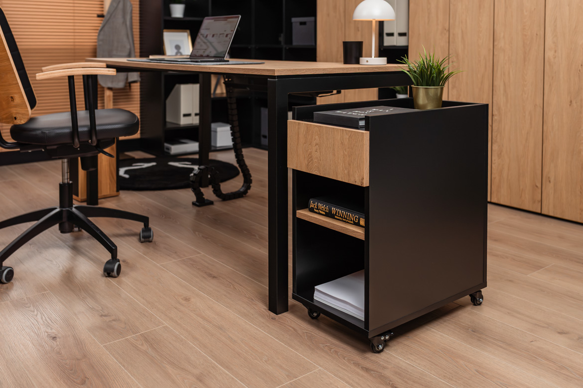 set-desk+office-container psací stůl, kancelářská souprava podnoží