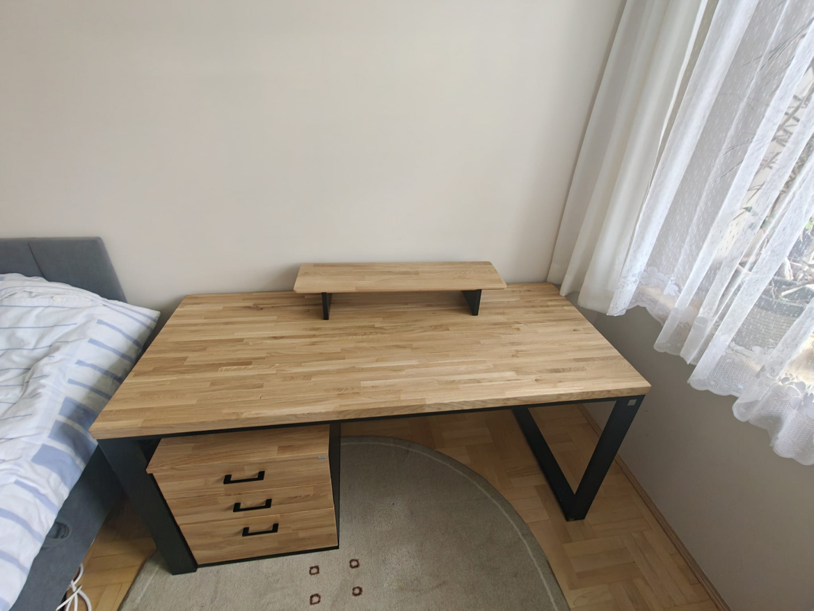 Nasze bestsellerowe biurko do domowego biura Pani Jolanty z Krakowa
