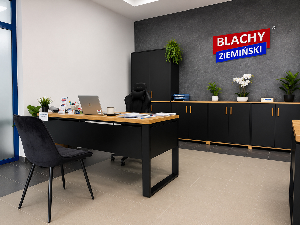 Prémiový kancelářský nábytek pro společnost Blachy Ziemiński