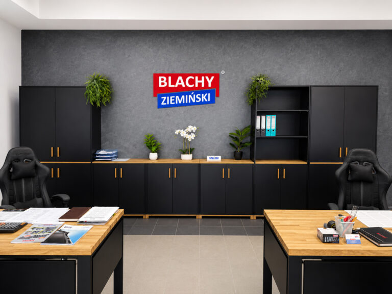 Kancelářské vybavení na míru pro společnost Blachy Ziemiński