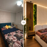 proměna ložnice – před a po